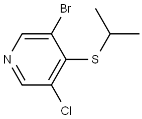 3-bromo-5-chloro-4-(isopropylthio)pyridine Structure