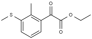 ethyl 2-(2-methyl-3-(methylthio)phenyl)-2-oxoacetate Structure