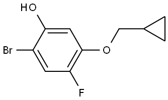 2-bromo-5-(cyclopropylmethoxy)-4-fluorophenol 구조식 이미지