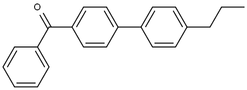 phenyl(4'-propyl-[1,1'-biphenyl]-4-yl)methanone Structure