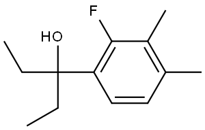 3-(2-fluoro-3,4-dimethylphenyl)pentan-3-ol Structure