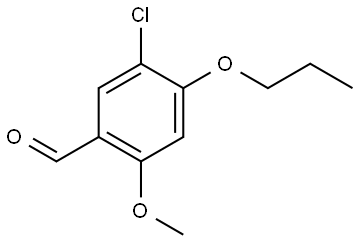 5-chloro-2-methoxy-4-propoxybenzaldehyde Structure