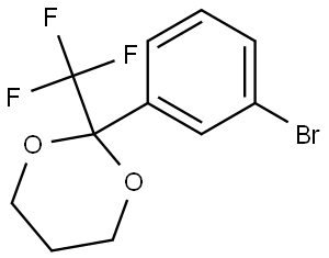 2-(3-bromophenyl)-2-(trifluoromethyl)-1,3-dioxane Structure