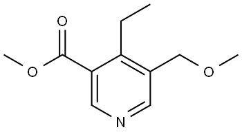 Methyl 4-ethyl-5-(methoxymethyl)nicotinate Structure