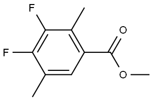 methyl 3,4-difluoro-2,5-dimethylbenzoate Structure