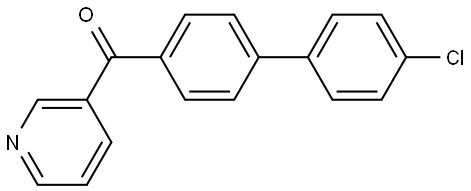 (4'-chloro-[1,1'-biphenyl]-4-yl)(pyridin-3-yl)methanone Structure