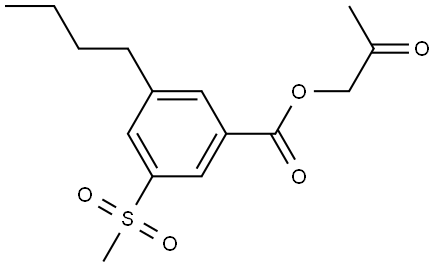 2-oxopropyl 3-butyl-5-(methylsulfonyl)benzoate 구조식 이미지