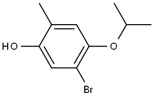 5-bromo-4-isopropoxy-2-methylphenol Structure