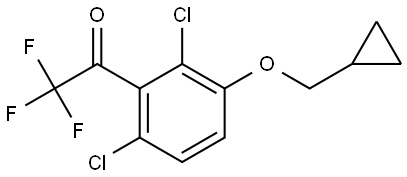 1-(2,6-dichloro-3-(cyclopropylmethoxy)phenyl)-2,2,2-trifluoroethanone Structure