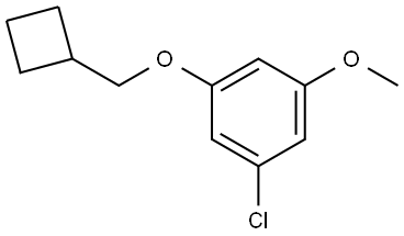 1-chloro-3-(cyclobutylmethoxy)-5-methoxybenzene Structure