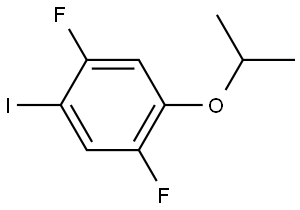 1,4-difluoro-2-iodo-5-isopropoxybenzene Structure