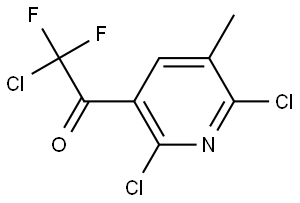 2-chloro-1-(2,6-dichloro-5-methylpyridin-3-yl)-2,2-difluoroethanone Structure