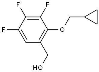 (2-(cyclopropylmethoxy)-3,4,5-trifluorophenyl)methanol Structure