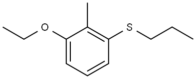 (3-ethoxy-2-methylphenyl)(propyl)sulfane Structure