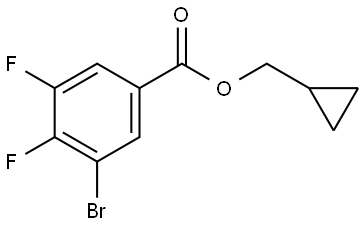 cyclopropylmethyl 3-bromo-4,5-difluorobenzoate Structure