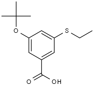 3-(tert-butoxy)-5-(ethylthio)benzoic acid Structure