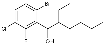 1-(6-bromo-3-chloro-2-fluorophenyl)-2-ethylhexan-1-ol Structure