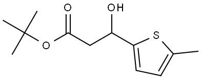 tert-butyl 3-hydroxy-3-(5-methylthiophen-2-yl)propanoate Structure