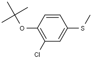 (4-(tert-butoxy)-3-chlorophenyl)(methyl)sulfane Structure