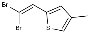 2-(2,2-dibromovinyl)-4-methylthiophene Structure