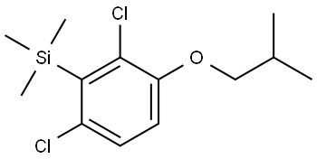 (2,6-dichloro-3-isobutoxyphenyl)trimethylsilane Structure