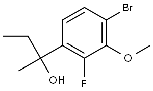 2-(4-bromo-2-fluoro-3-methoxyphenyl)butan-2-ol Structure