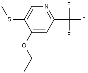 4-ethoxy-5-(methylthio)-2-(trifluoromethyl)pyridine Structure