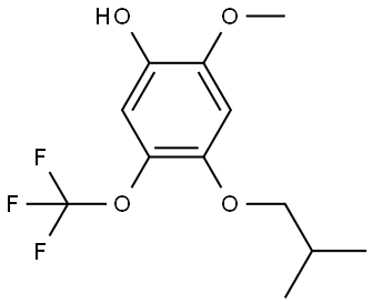 4-isobutoxy-2-methoxy-5-(trifluoromethoxy)phenol Structure