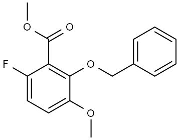 methyl 2-(benzyloxy)-6-fluoro-3-methoxybenzoate Structure