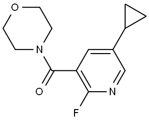 (5-cyclopropyl-2-fluoropyridin-3-yl)(morpholino)methanone Structure