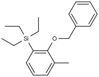 (2-(benzyloxy)-3-methylphenyl)triethylsilane Structure