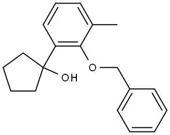 1-(2-(benzyloxy)-3-methylphenyl)cyclopentanol Structure