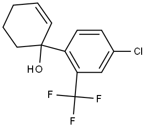 4'-chloro-2'-(trifluoromethyl)-1,2,3,4-tetrahydro-[1,1'-biphenyl]-1-ol Structure