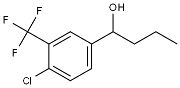 1-(4-chloro-3-(trifluoromethyl)phenyl)butan-1-ol Structure