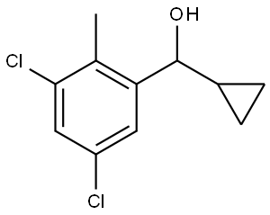 cyclopropyl(3,5-dichloro-2-methylphenyl)methanol Structure