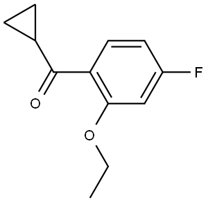 cyclopropyl(2-ethoxy-4-fluorophenyl)methanone Structure