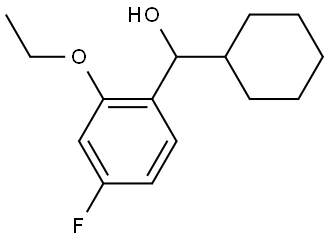 cyclohexyl(2-ethoxy-4-fluorophenyl)methanol Structure