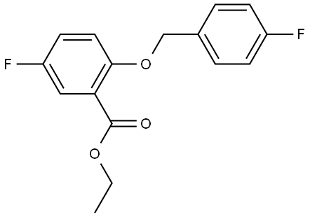 ethyl 5-fluoro-2-((4-fluorobenzyl)oxy)benzoate Structure