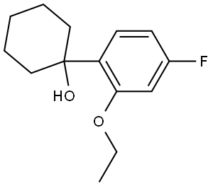 1-(2-ethoxy-4-fluorophenyl)cyclohexanol Structure