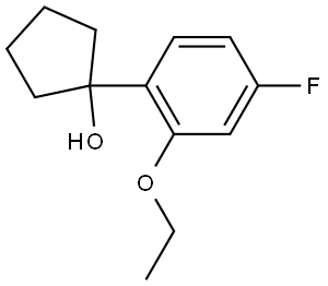 1-(2-ethoxy-4-fluorophenyl)cyclopentanol Structure