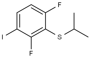 (2,6-difluoro-3-iodophenyl)(isopropyl)sulfane Structure