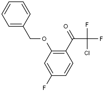 1-(2-(benzyloxy)-4-fluorophenyl)-2-chloro-2,2-difluoroethanone 구조식 이미지