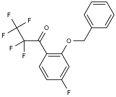 1-(2-(benzyloxy)-4-fluorophenyl)-2,2,3,3,3-pentafluoropropan-1-one Structure