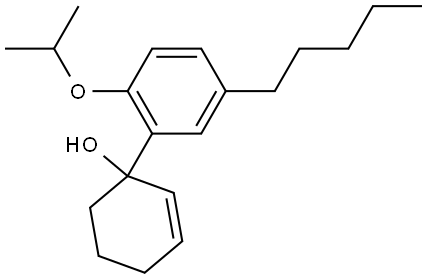 2'-isopropoxy-5'-pentyl-1,2,3,4-tetrahydro-[1,1'-biphenyl]-1-ol Structure