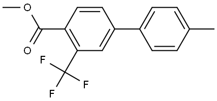 methyl 4'-methyl-3-(trifluoromethyl)-[1,1'-biphenyl]-4-carboxylate Structure