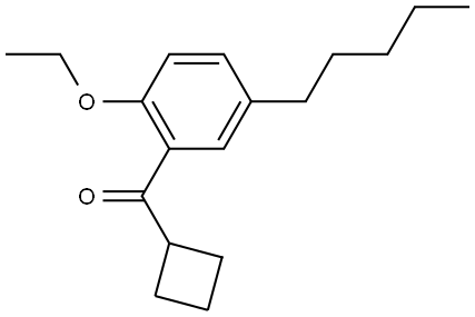 cyclobutyl(2-ethoxy-5-pentylphenyl)methanone Structure