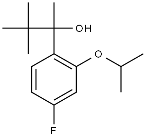 2-(4-fluoro-2-isopropoxyphenyl)-3,3-dimethylbutan-2-ol Structure