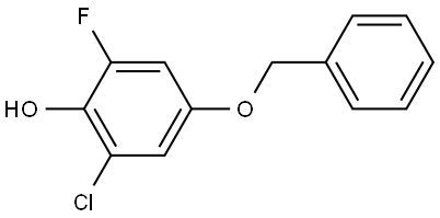 4-(benzyloxy)-2-chloro-6-fluorophenol Structure