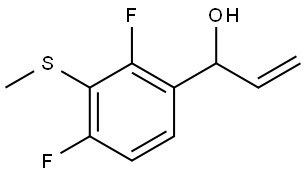 1-(2,4-difluoro-3-(methylthio)phenyl)prop-2-en-1-ol Structure