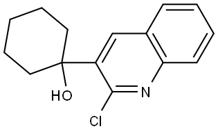 1-(2-chloroquinolin-3-yl)cyclohexanol Structure